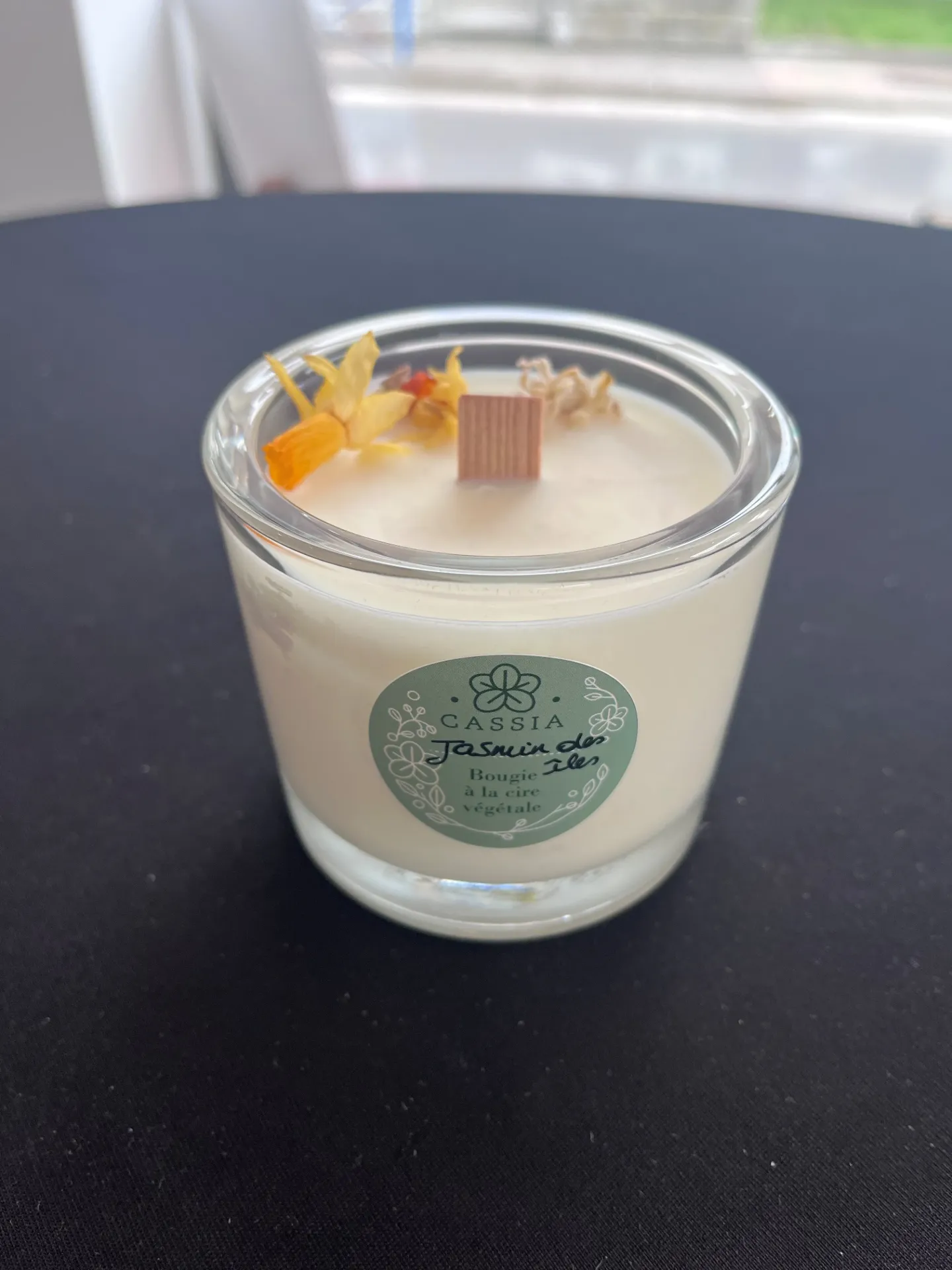 Bougie Cassia parfum Jasmin des îles