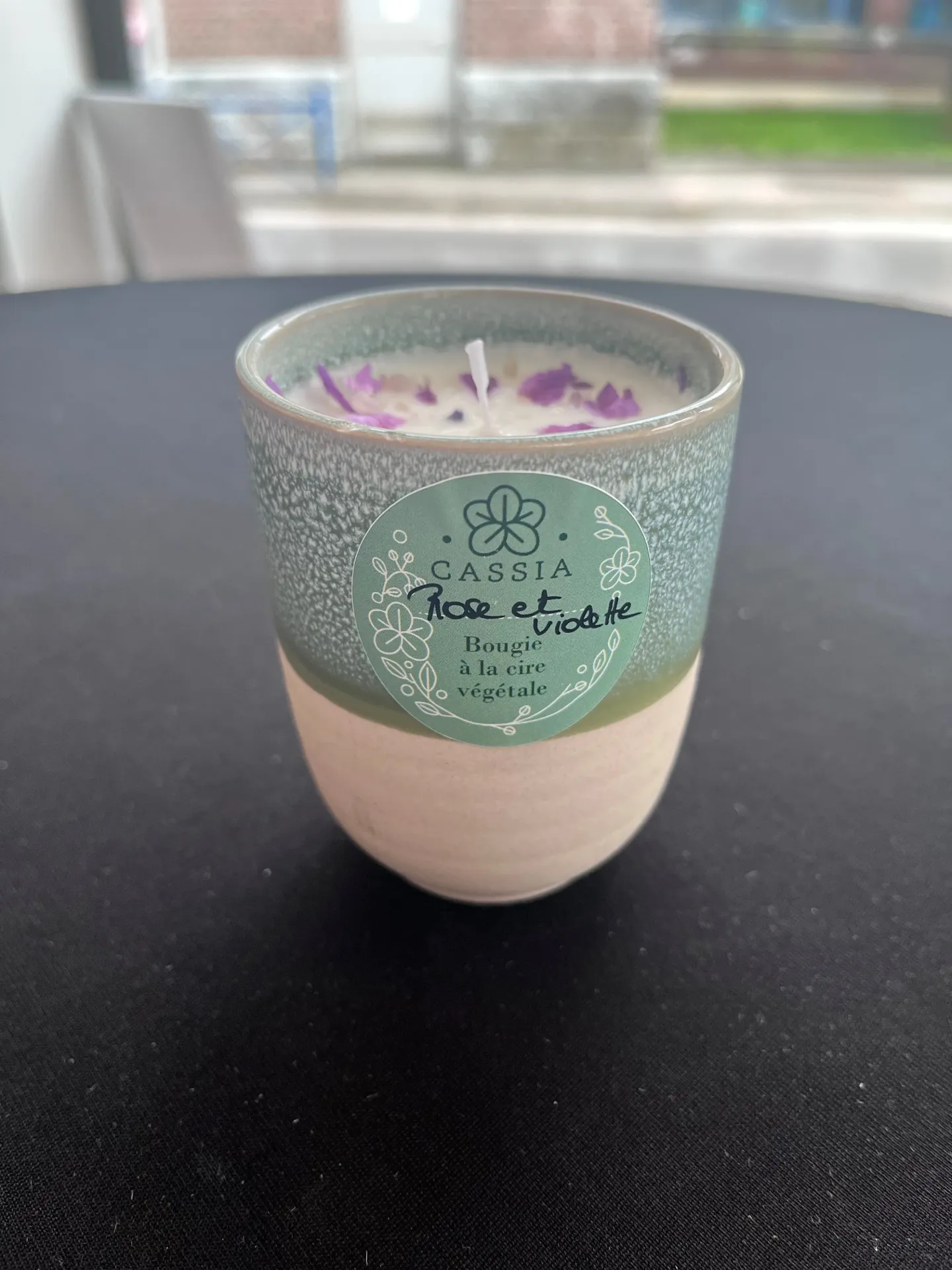 Bougie Cassia parfum Rose et Violette