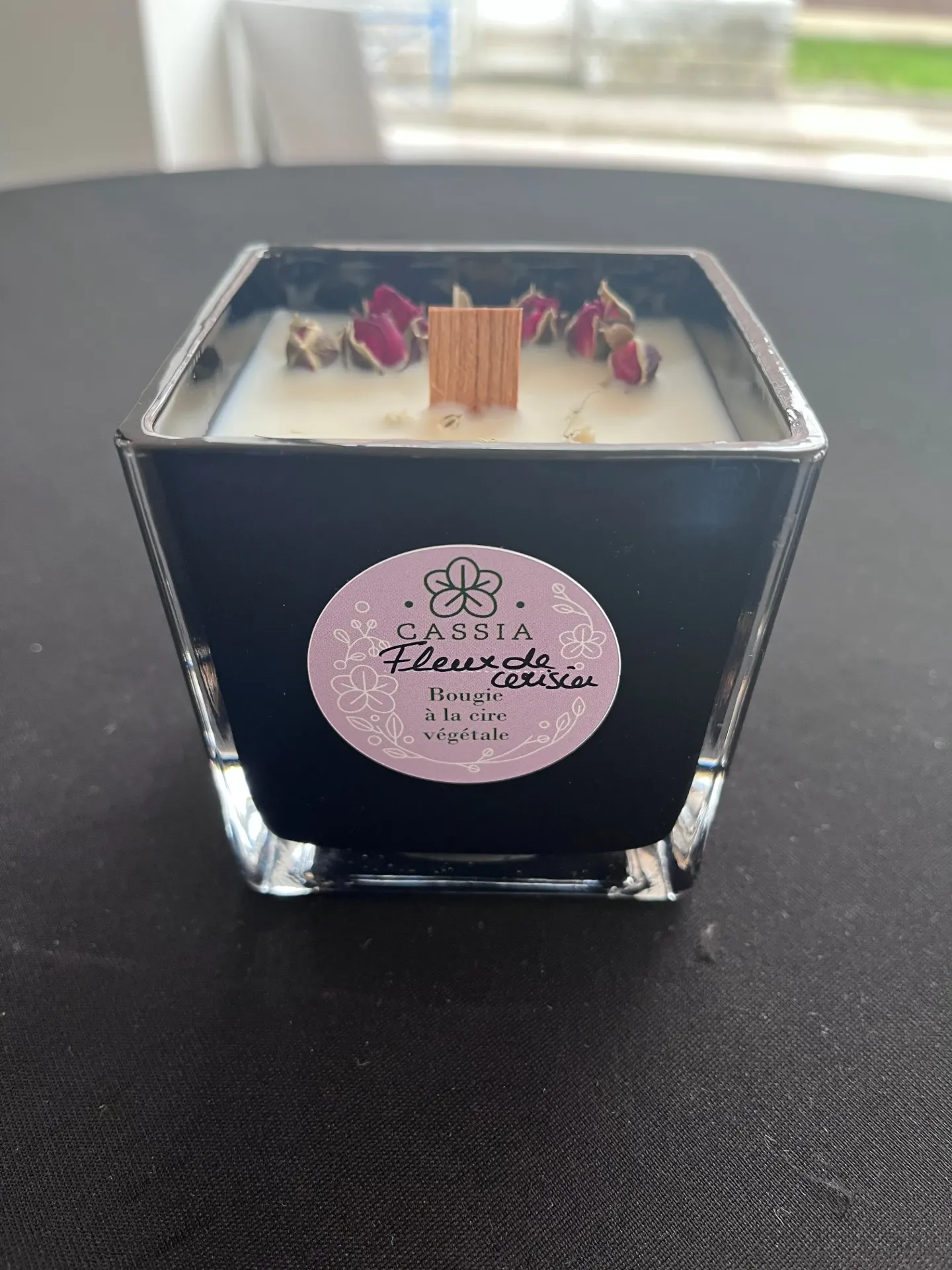 Bougie Cassia parfum Fleur de cerisier