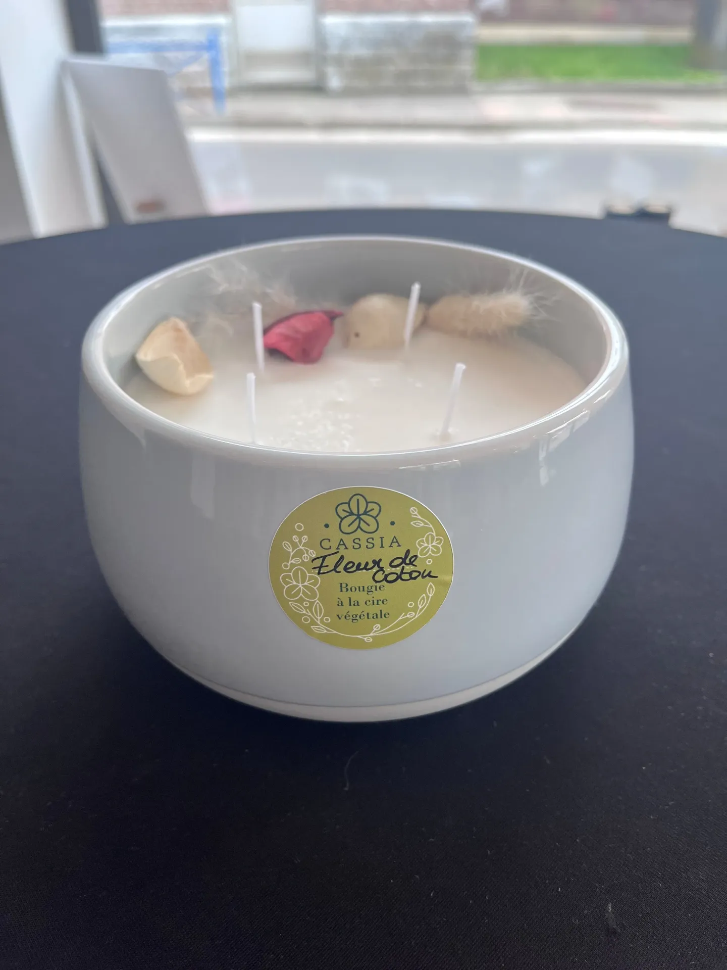 Bougie Cassia parfum Fleur de coton